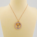 Angel in the Halo - 14k Rose Gold - Platinum
