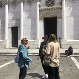 Rosone di Fede Emerald & Diamond Medallion Necklace — 18K Gold & Platinum